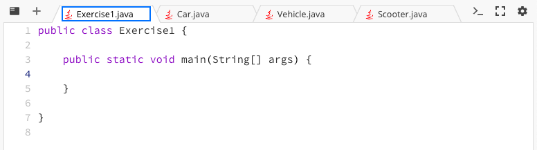 Solved Implement 3 classes: Vehicle (abstract), Car, and | Chegg.com