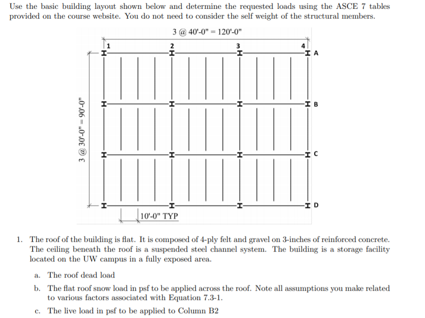 Use the basic building layout shown below and | Chegg.com