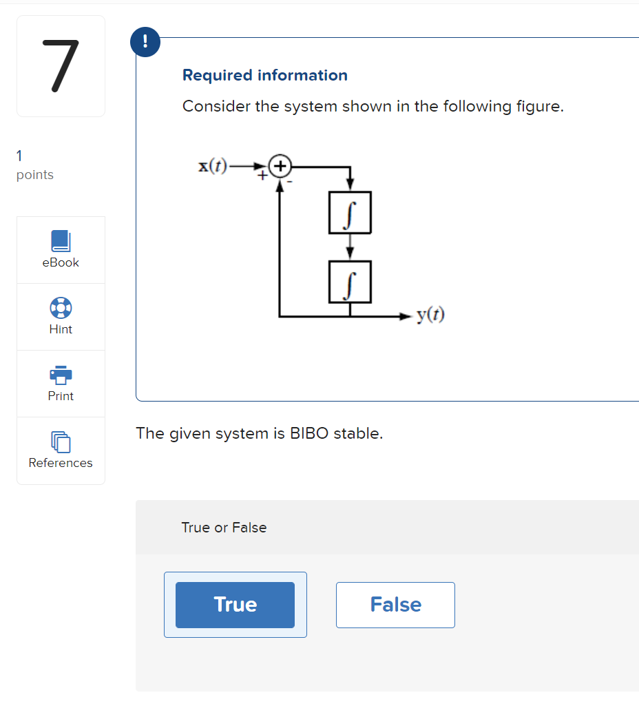 Solved ! 7 Required information Consider the system shown in | Chegg.com
