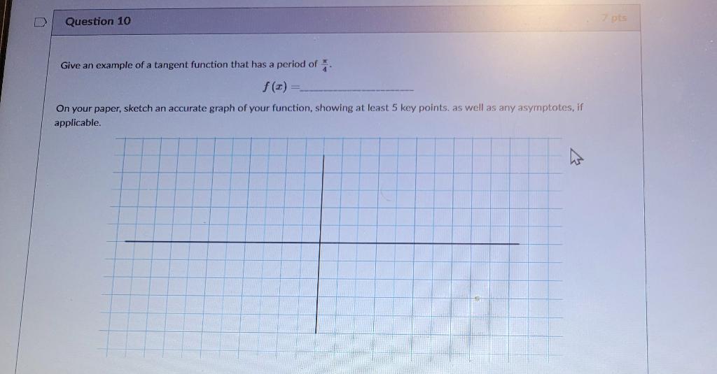 Solved Question 10 z pts Give an example of a tangent | Chegg.com