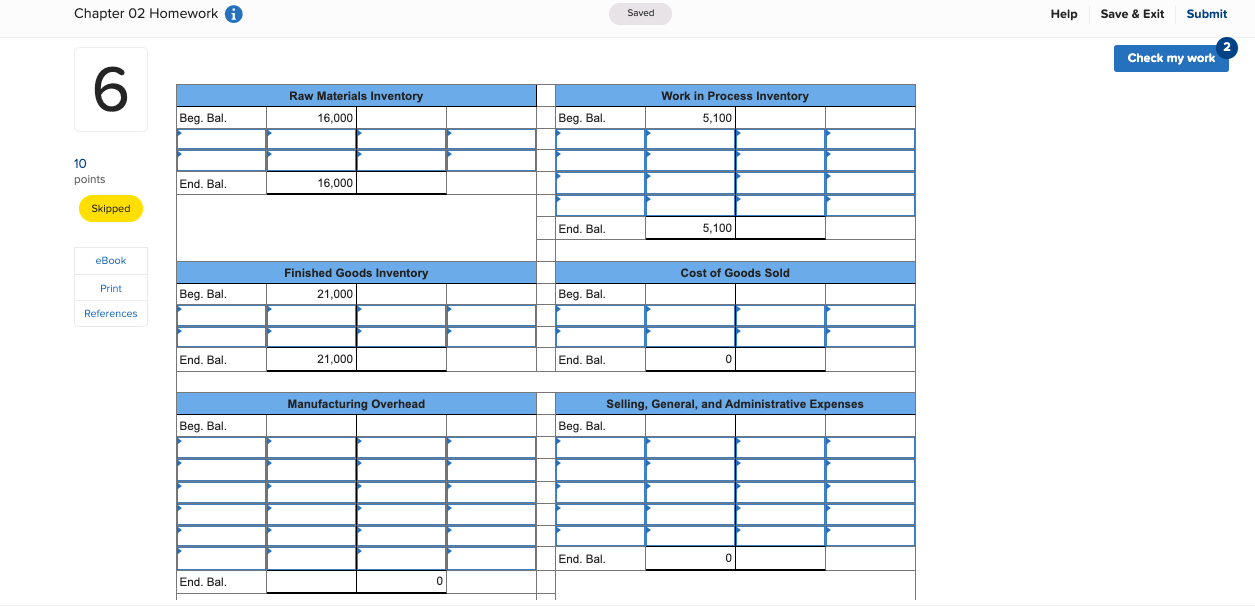 Solved Chapter 02 Homework Saved Help Save & Exit Submit | Chegg.com