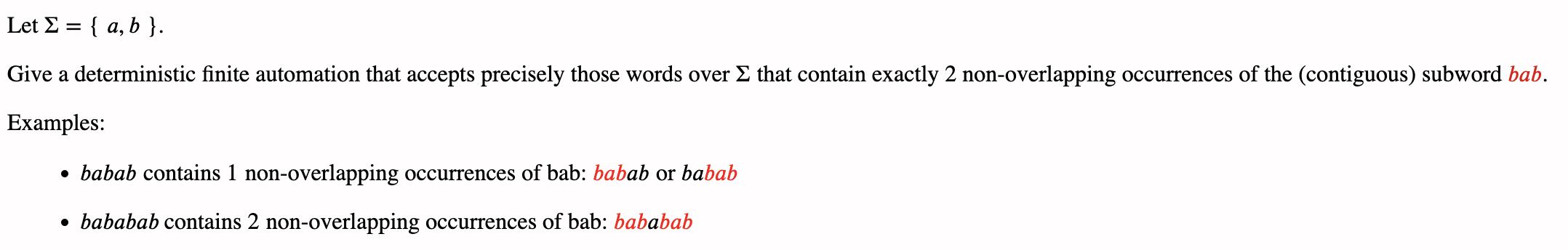 Solved Let Σ={a,b}. Give A Deterministic Finite Automation | Chegg.com