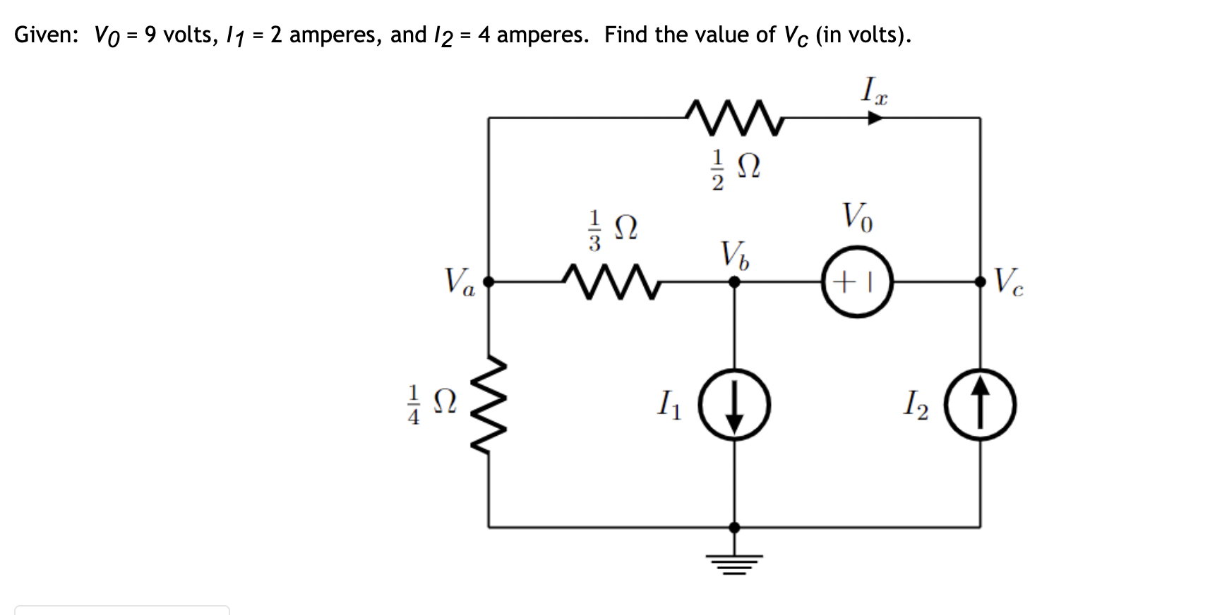 solved-given-v0-9-volts-i1-2-amperes-and-i2-4-amperes-chegg