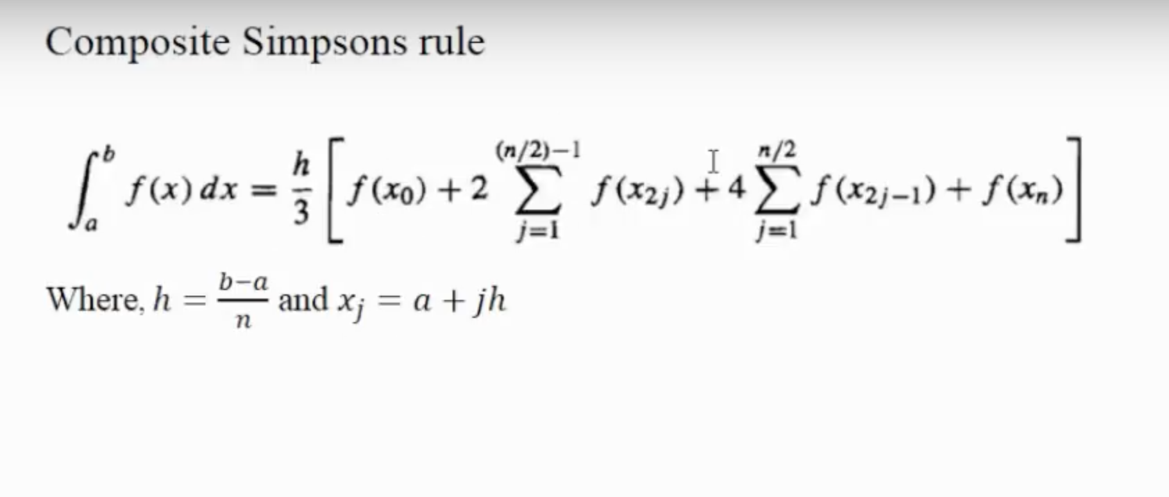 Solved Write a code of the Composite Simpsons Rule in Python | Chegg.com