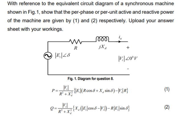 Solved With reference to the equivalent circuit diagram of a | Chegg.com
