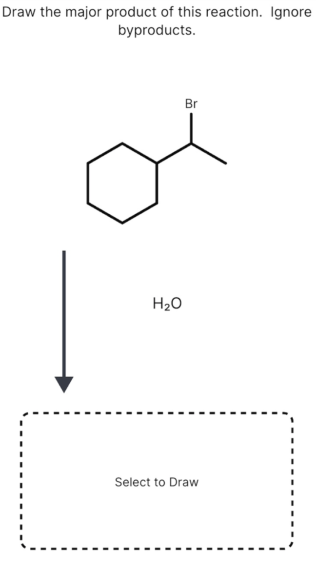 Solved Draw the major product of this reaction. Ignore