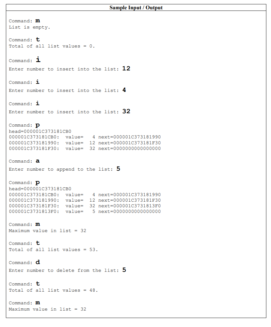 Solved Class Specification File (IntList.h) In the IntList.h | Chegg.com