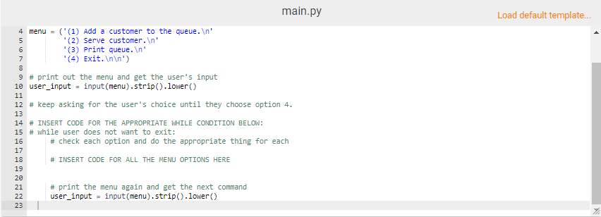 Solved 16.28 Lab 9d: Manage A Queue Overview Manage The 