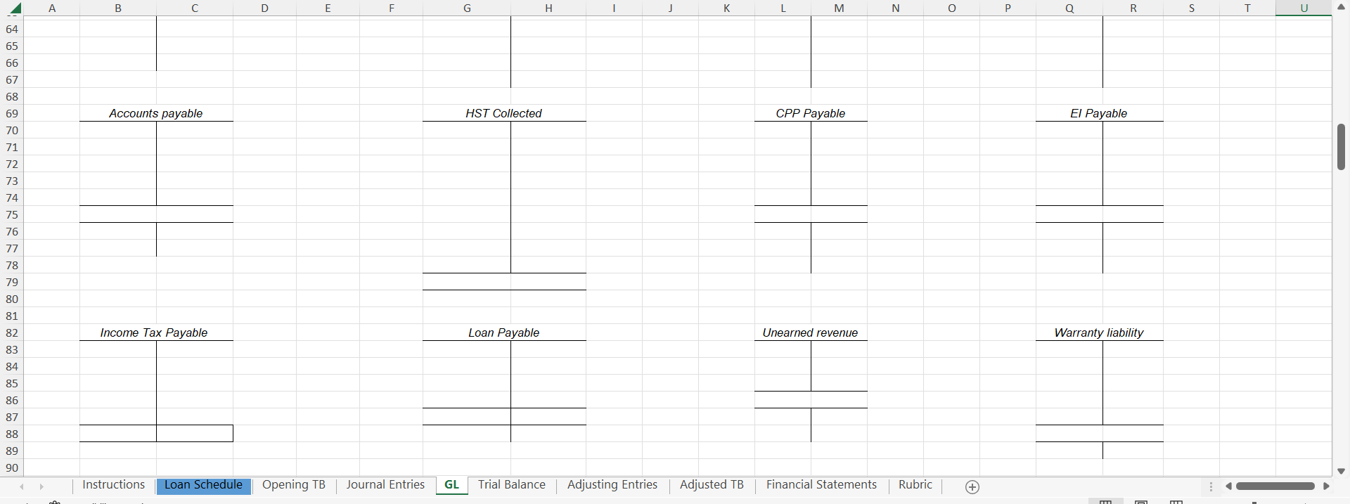 Bookkeeping Module Rubric If any parts of this module | Chegg.com