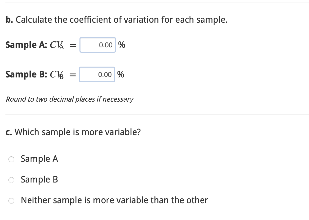 Solved Given Samples A And B Below, 2.9 3.0 4.8 2.7 4.3 3.1 | Chegg.com