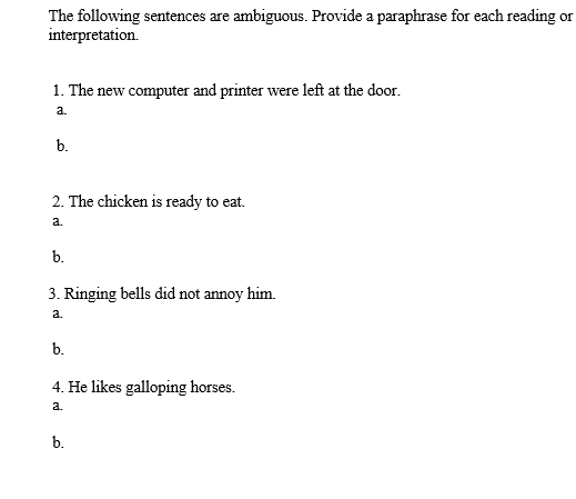 Solved (5 marks) B. Paraphrase the following sentences using