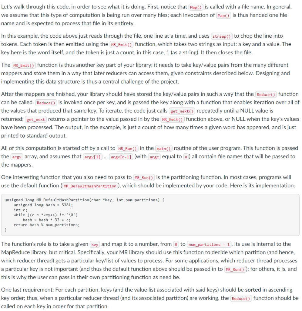 In Summary You Should Be Creating A File Mapreduce C Chegg Com