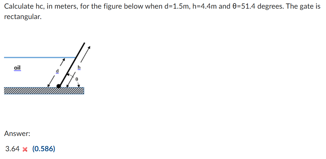 Hc Calculation Solved Calculate hc, in meters, for the figure below when | Chegg.com