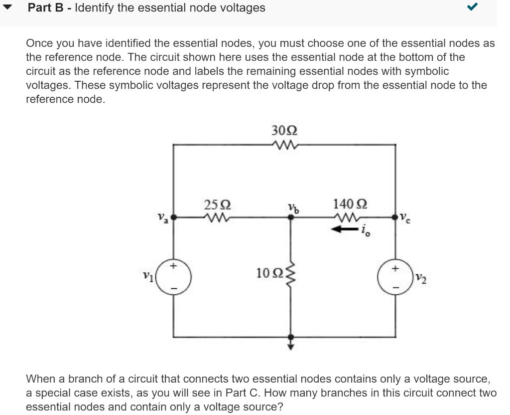 Solved Learning Goal: To Use The Node-voltage Method To | Chegg.com