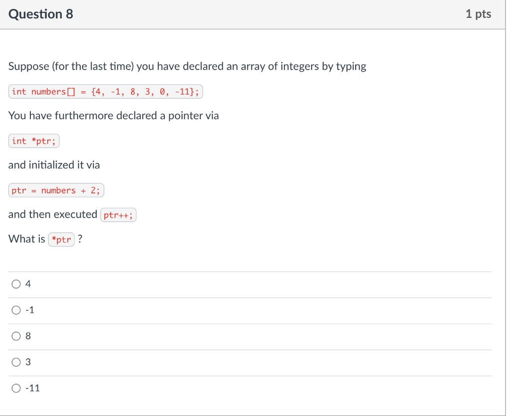 Solved Question 8 1 pts Suppose (for the last time) you have | Chegg.com
