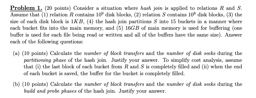 Solved Problem 1. (20 points) Consider a situation where | Chegg.com