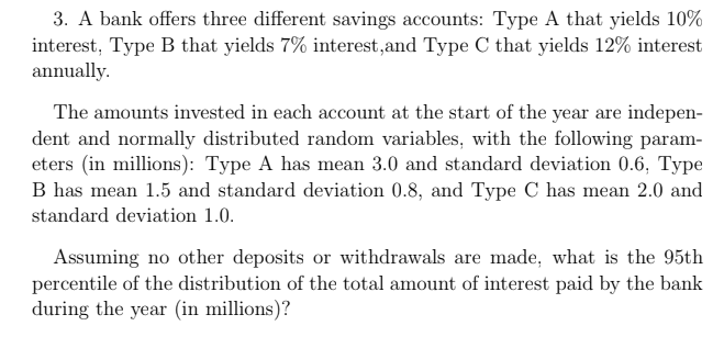 assignment 3.special savings accounts