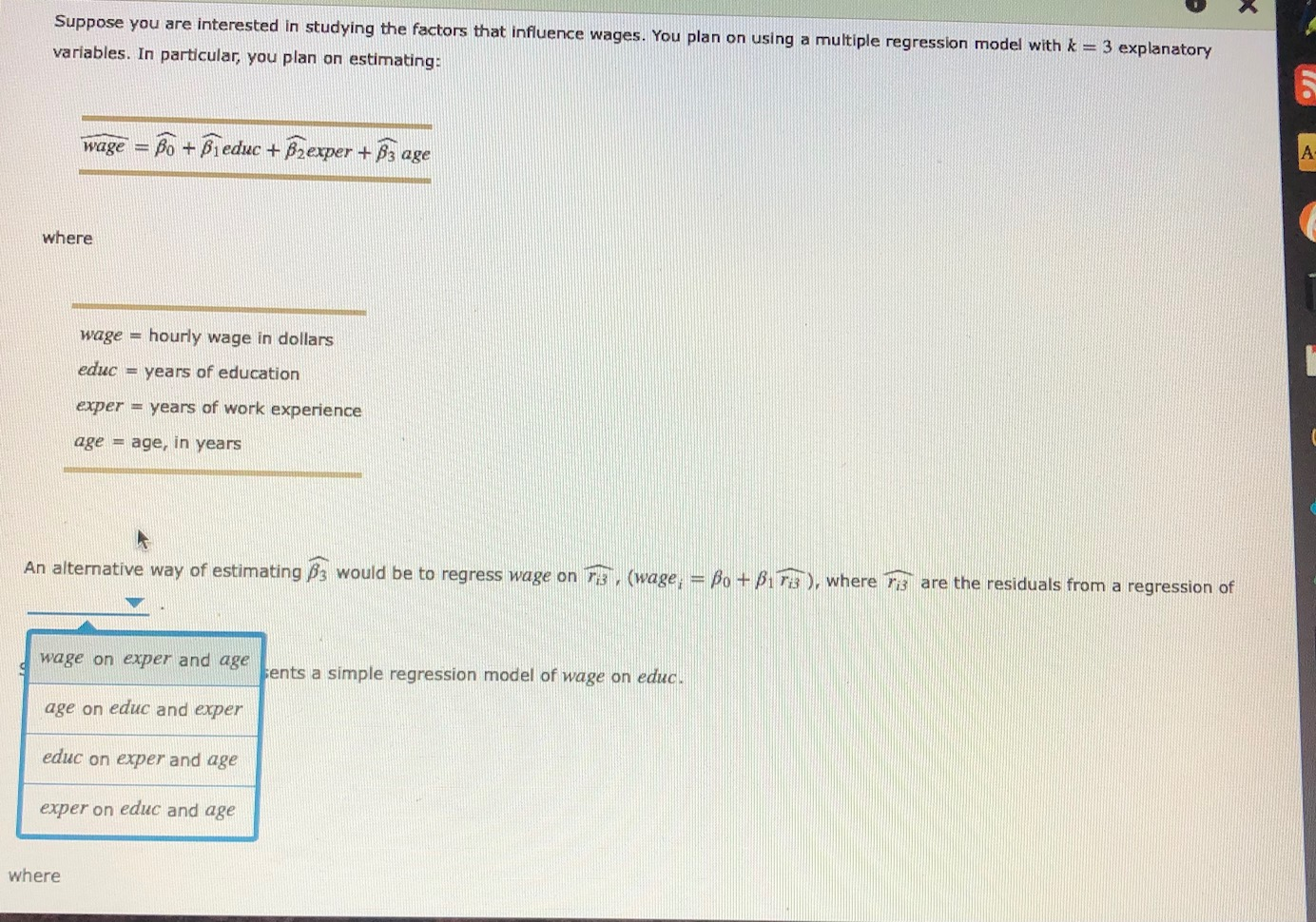 Solved Suppose you are interested in studying the factors | Chegg.com