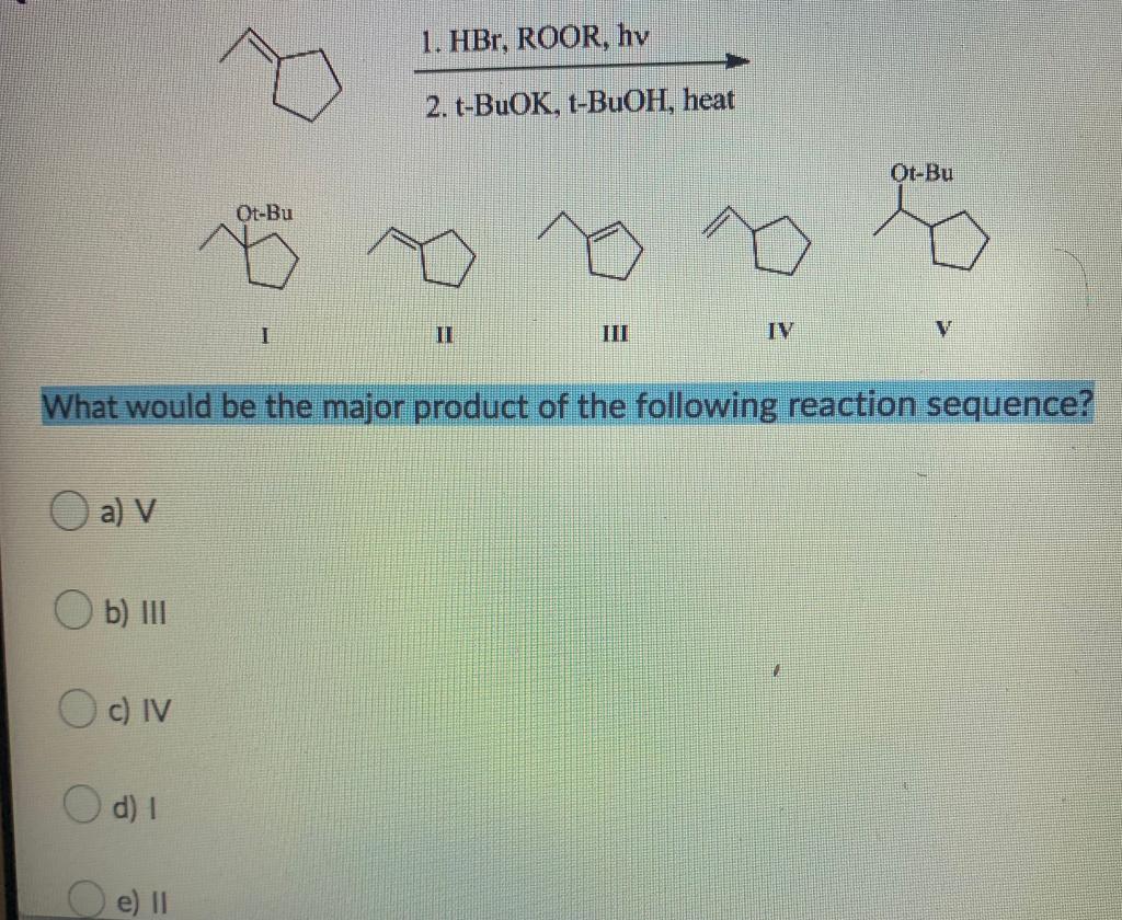 Solved Br Br Br Br II III IV What Is The Correct Order Of | Chegg.com