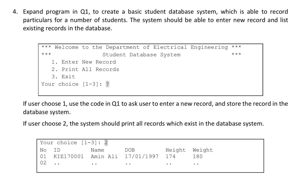 Solved Answers from question 1: print("Enter | Chegg.com