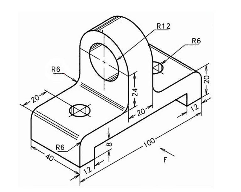 Solved Please draw the orthographic/section views; Left, | Chegg.com