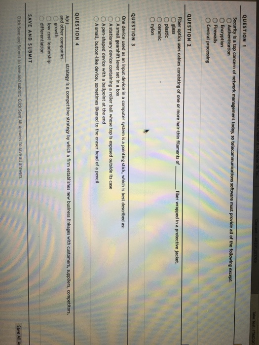 Solved QUESTION 1 today, so O Encryption O Firewalls O | Chegg.com