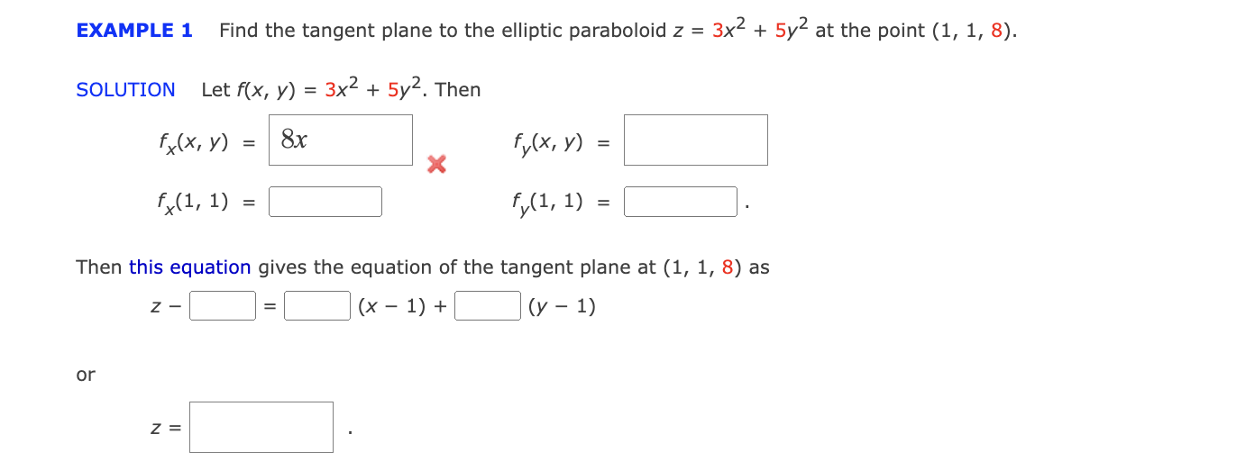 Solved Example 1 Find The Tangent Plane To The Elliptic