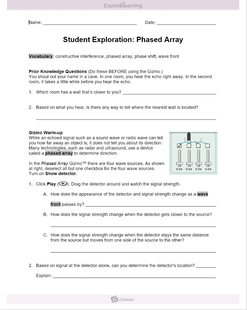 Student Exploration Periodic Trends Gizmo Answer Key Activity A