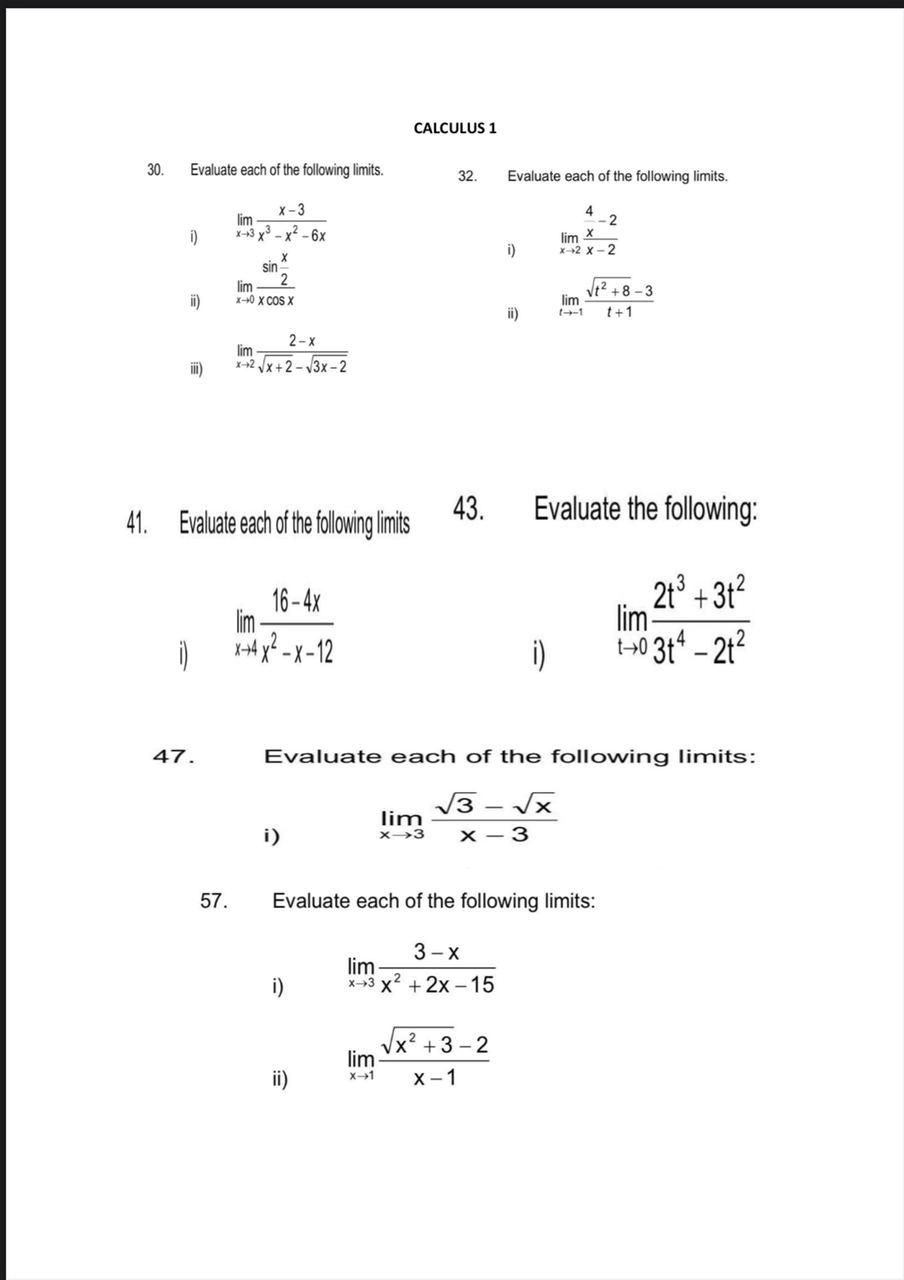 solved-calculus-1-30-evaluate-each-of-the-following-limits-chegg