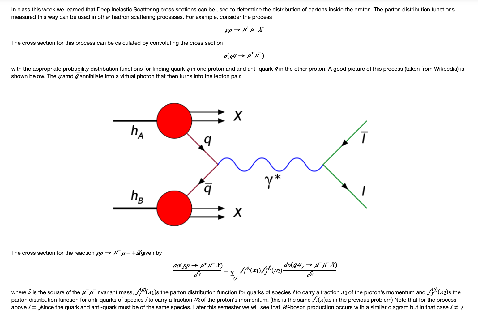 In class this week we learned that Deep Inelastic | Chegg.com