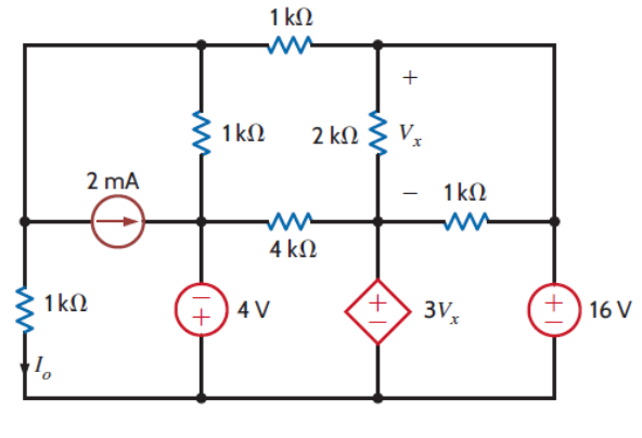 Solved Find i0 using the nodal analysis | Chegg.com