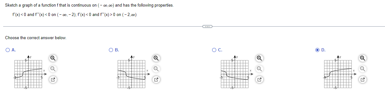 Solved Sketch a graph of a function f that is continuous on | Chegg.com