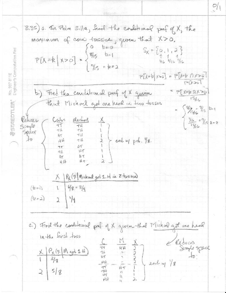 Solved J Sx 1 Engineer S Computation Pad Staedtler No 9 Chegg Com