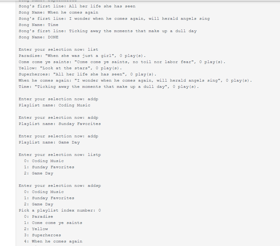 Solved 8.16 Main Lab 8 - Playlists Background I have a music | Chegg.com