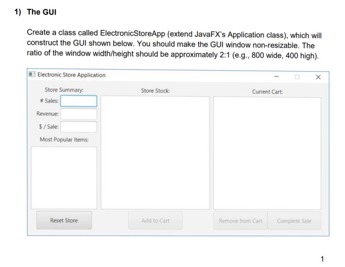 Example Java Code For Building A Simple Gui Application