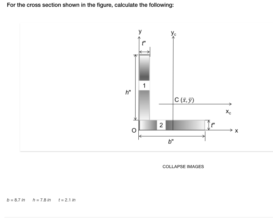 Solved For the cross section shown in the figure, calculate | Chegg.com