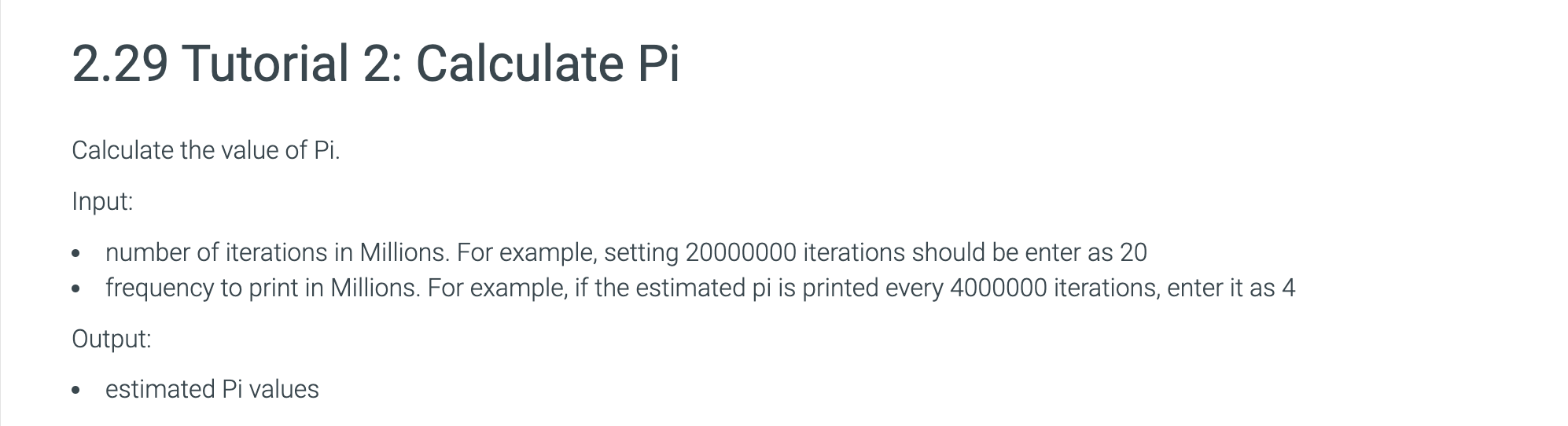 Solved 2.29 ﻿Tutorial 2 Calculate PiCalculate the value of