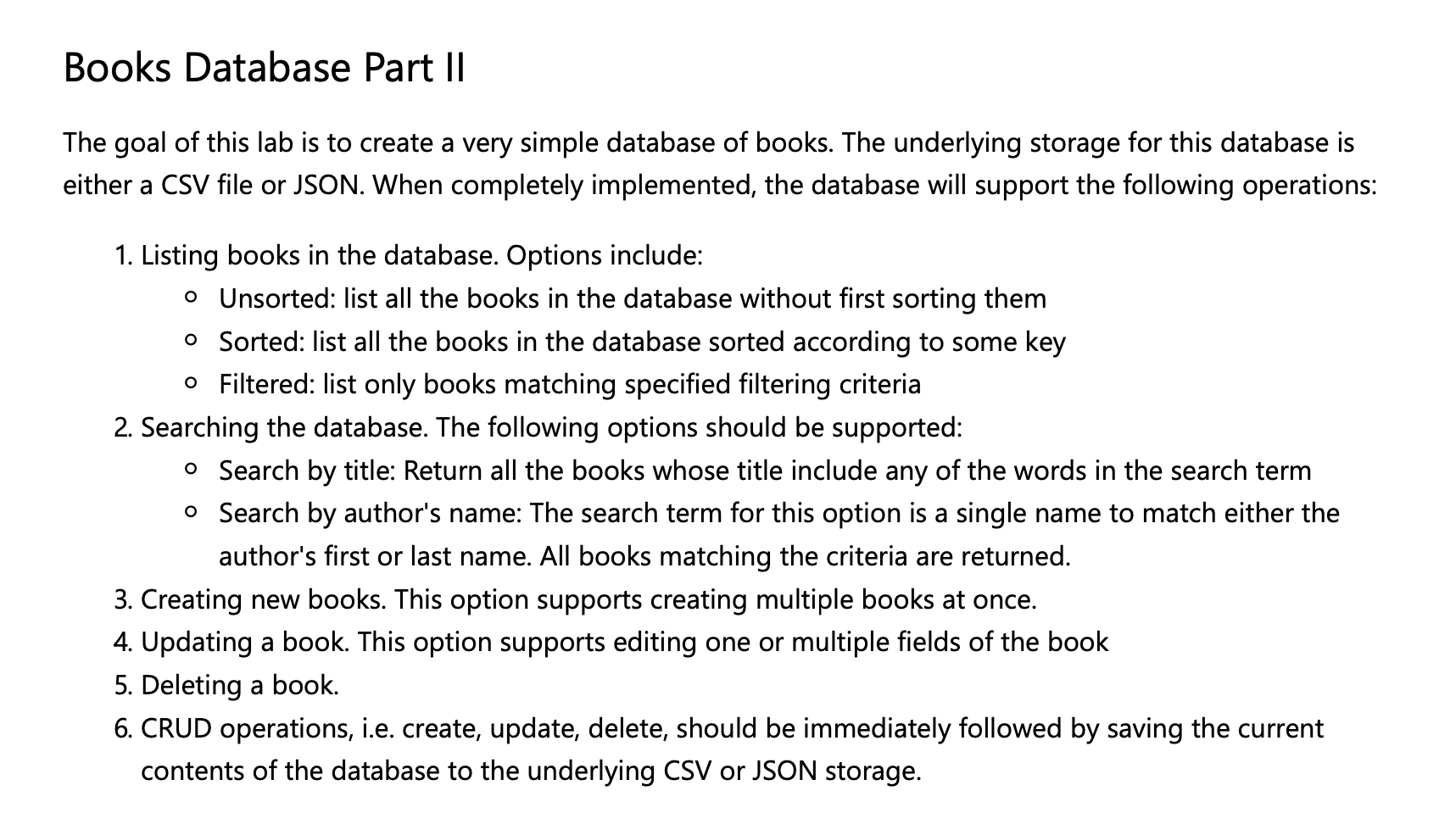 Solved I want to continue this Python File of book database | Chegg.com