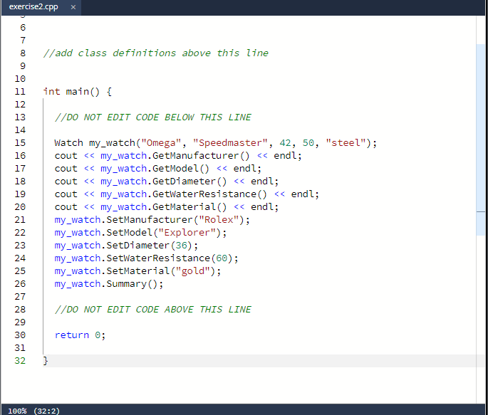 - Create a class with the following attributes: - | Chegg.com