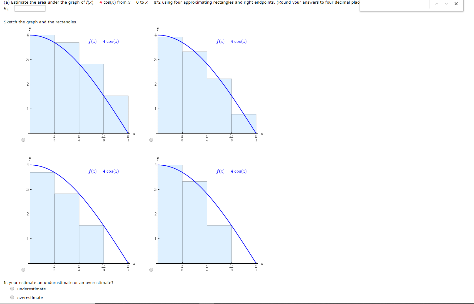 solved-a-estimate-the-area-under-the-graph-of-f-x-4-chegg