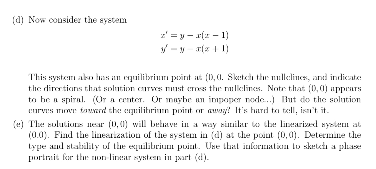 1. Linearization of Non-Linear Systems. In first | Chegg.com