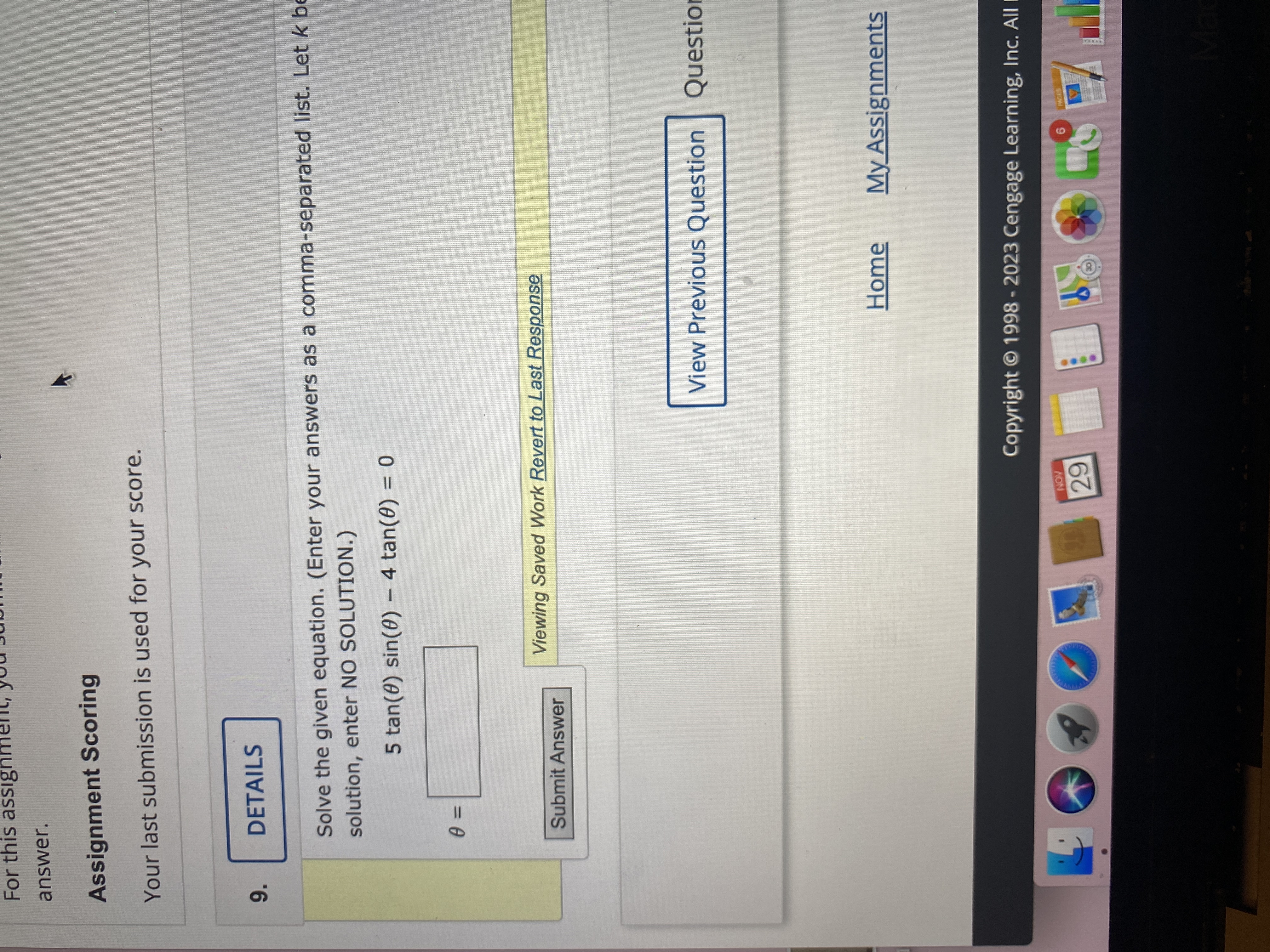 Solved solve for the given equation. | Chegg.com