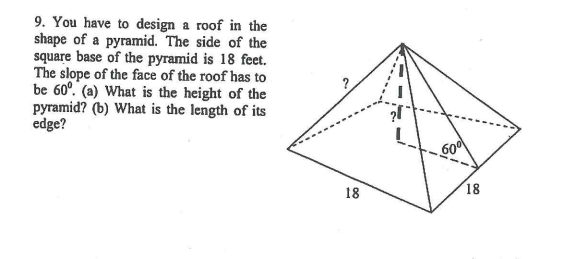 Solved 9. You have to design a roof in the shape of a | Chegg.com