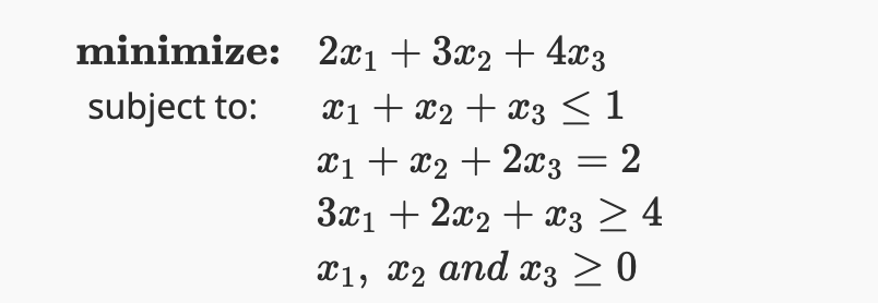 Solved minimize subject to: | Chegg.com