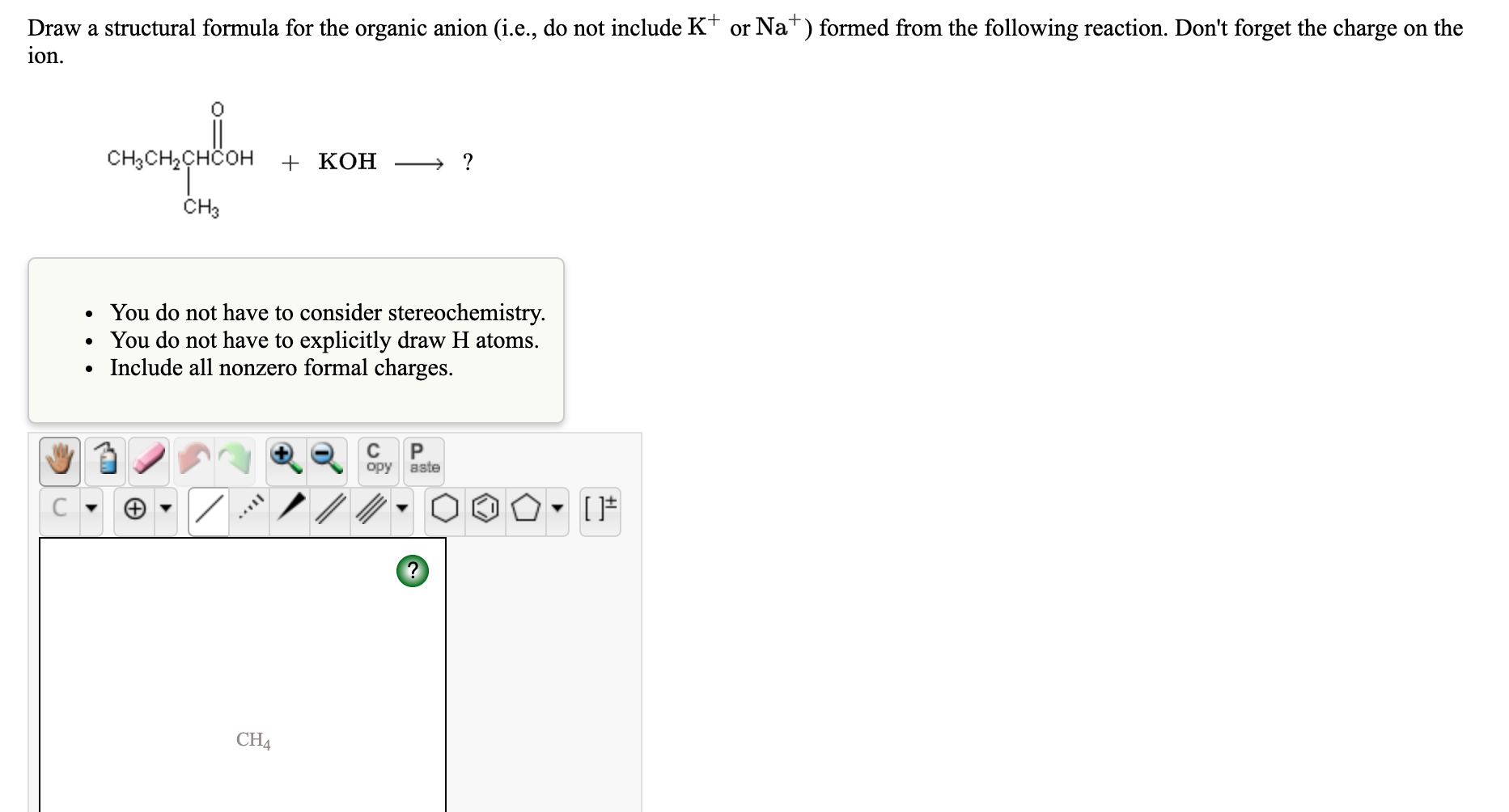 solved-draw-a-structural-formula-for-the-organic-anion-chegg