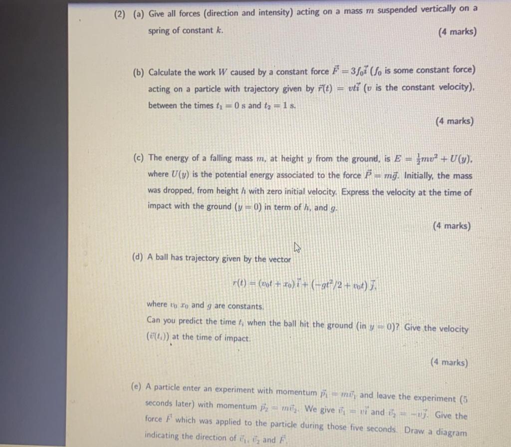 Solved 2 A Give All Forces Direction And Intensity Chegg Com