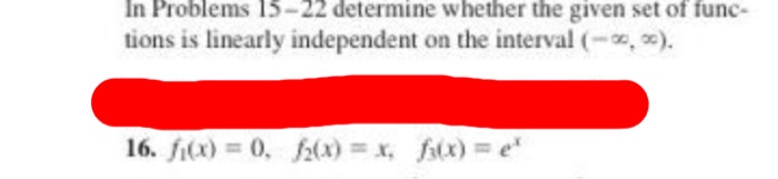 Solved In Problems 15-22 determine whether the given set of | Chegg.com