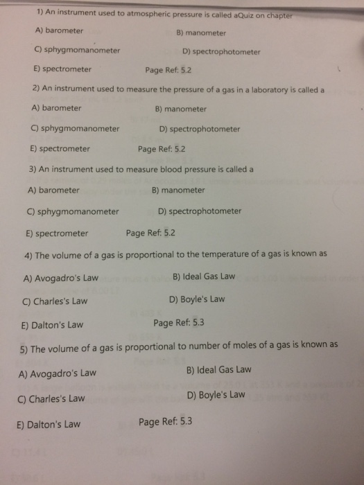 Solved Please solve the 5 multiple choice problems. If you | Chegg.com
