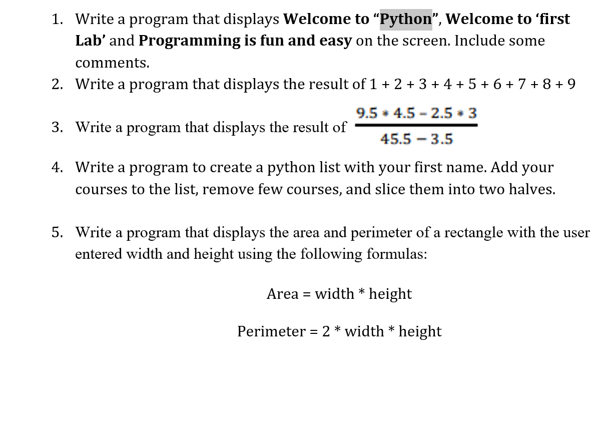 Solved This is for python: Write a program that displays