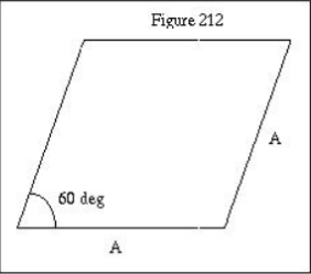 Solved 212) Find the area (ft∧2) of the rhombus in Fig. 212 | Chegg.com